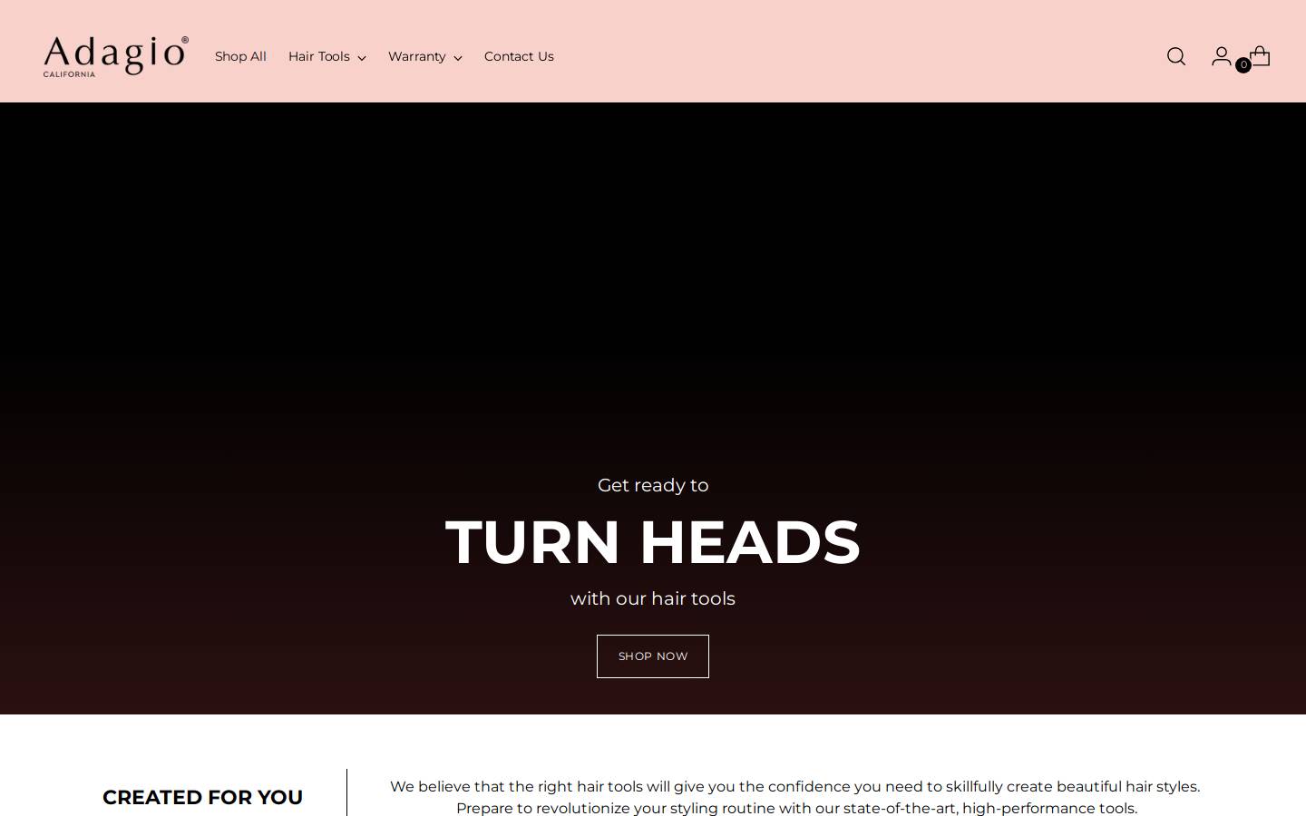 adagiocalifornia.com homepage screenshot