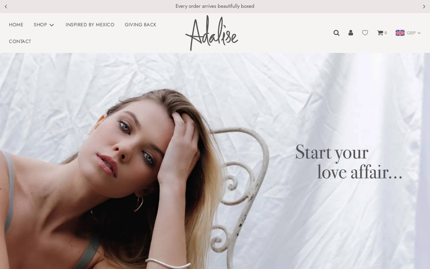 adalise.com homepage screenshot