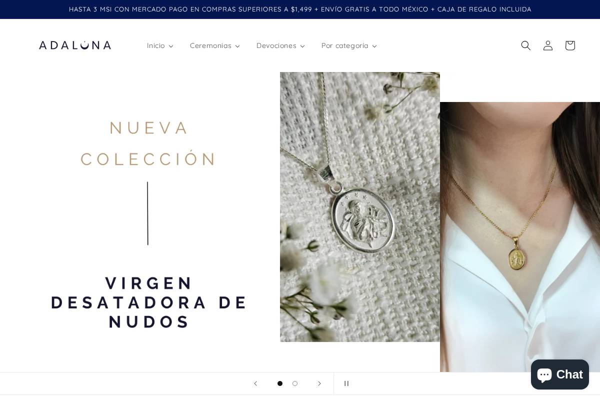 adaluna.mx homepage screenshot