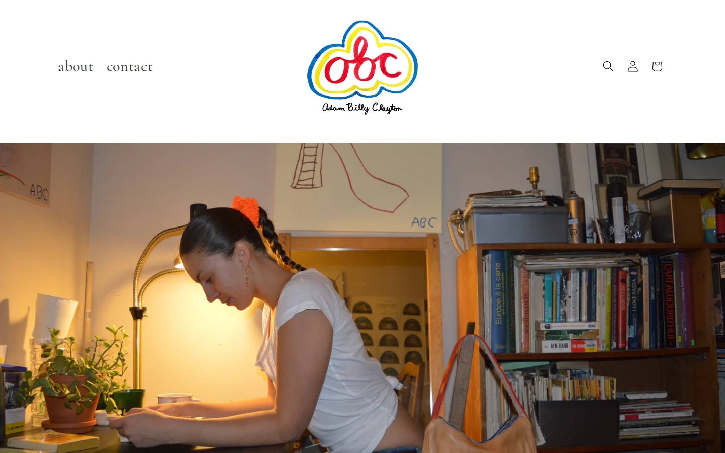 adambillyclayton.com homepage screenshot