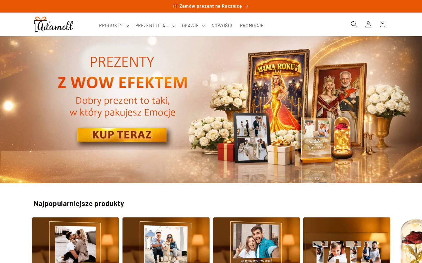 adamell.pl homepage screenshot
