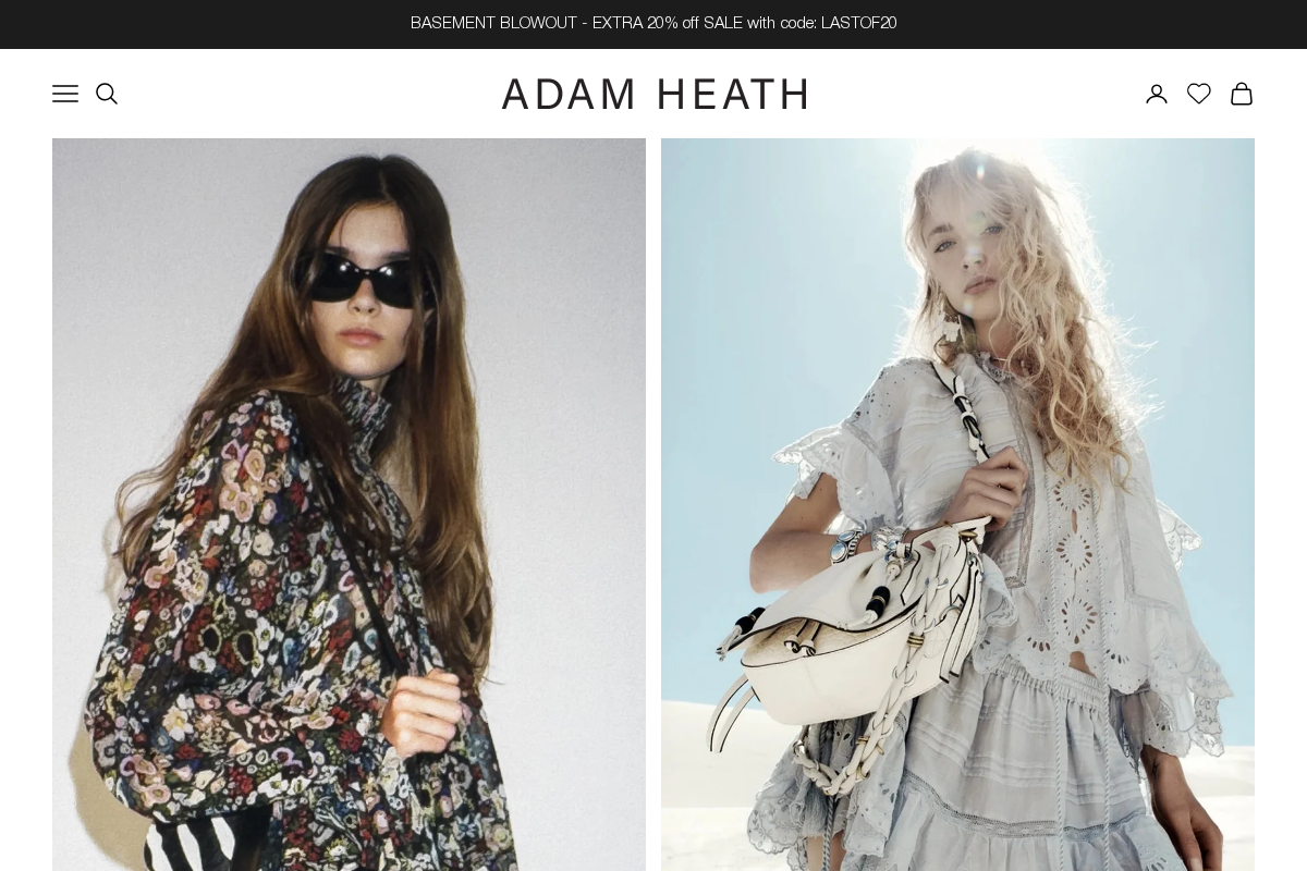 Adam Heath homepage screenshot