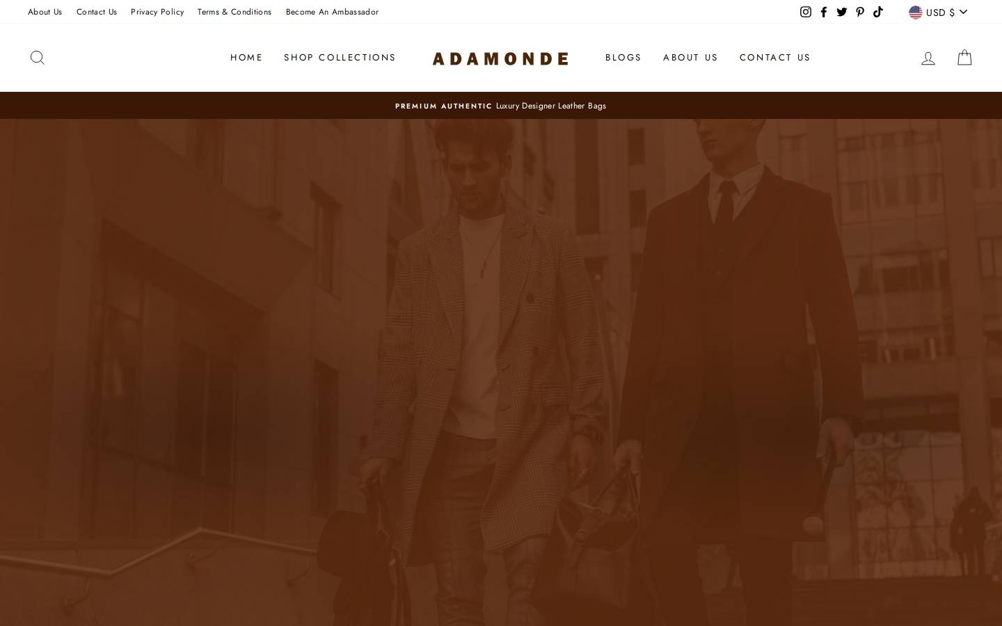 adamonde.com homepage screenshot