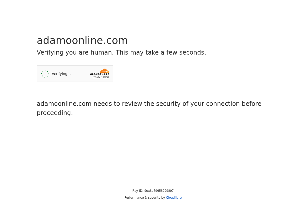 adamoonline.com homepage screenshot