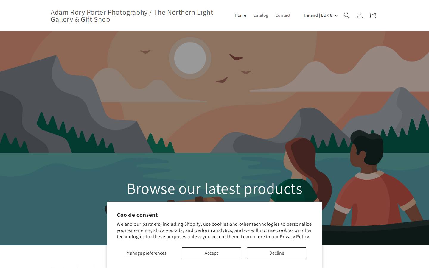 adamroryporter.com homepage screenshot