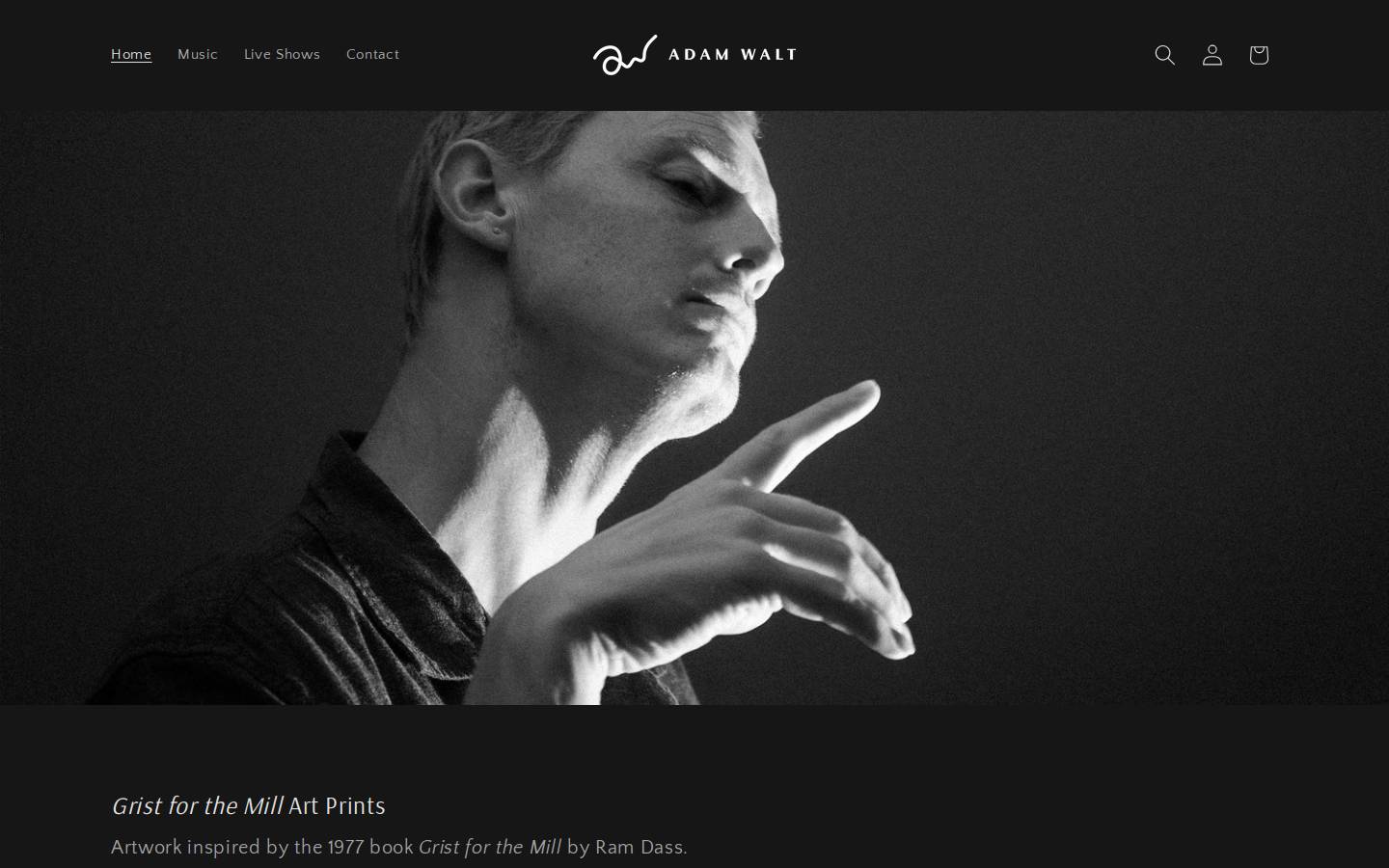 adamwalt.com homepage screenshot