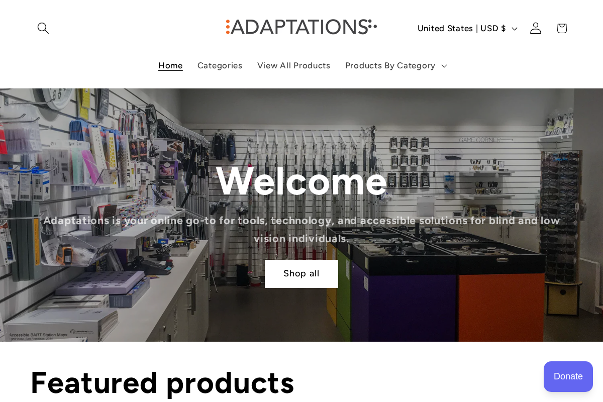 adaptations.org homepage screenshot
