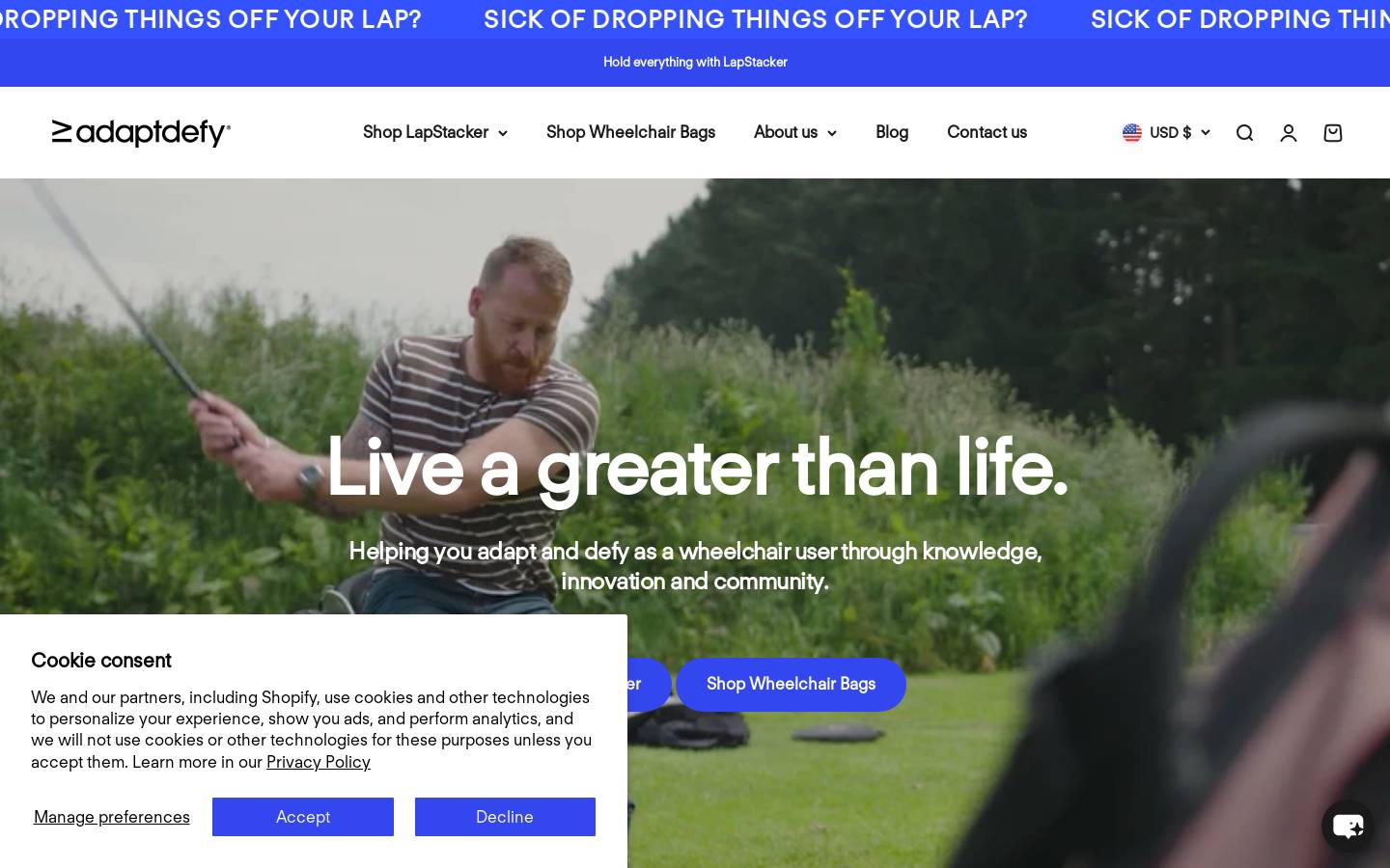 adaptdefy.com homepage screenshot
