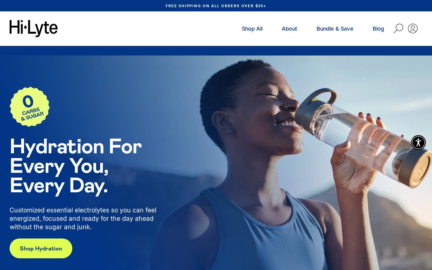 adapted-nutrition.com homepage screenshot