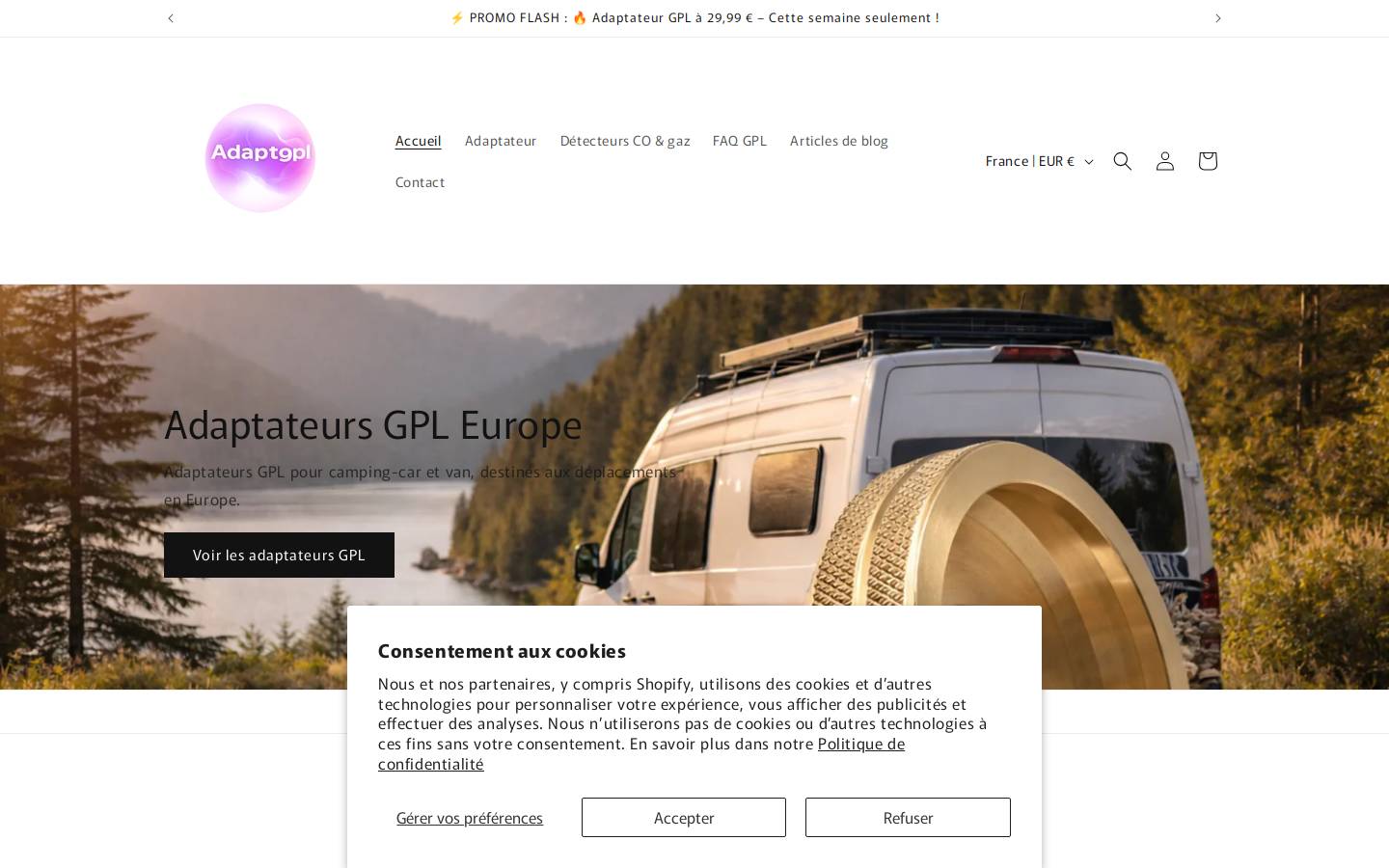 adaptgpl.fr homepage screenshot