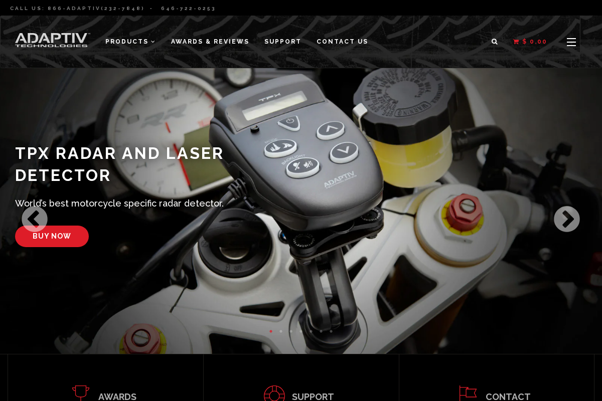 Adaptiv Technologies homepage screenshot