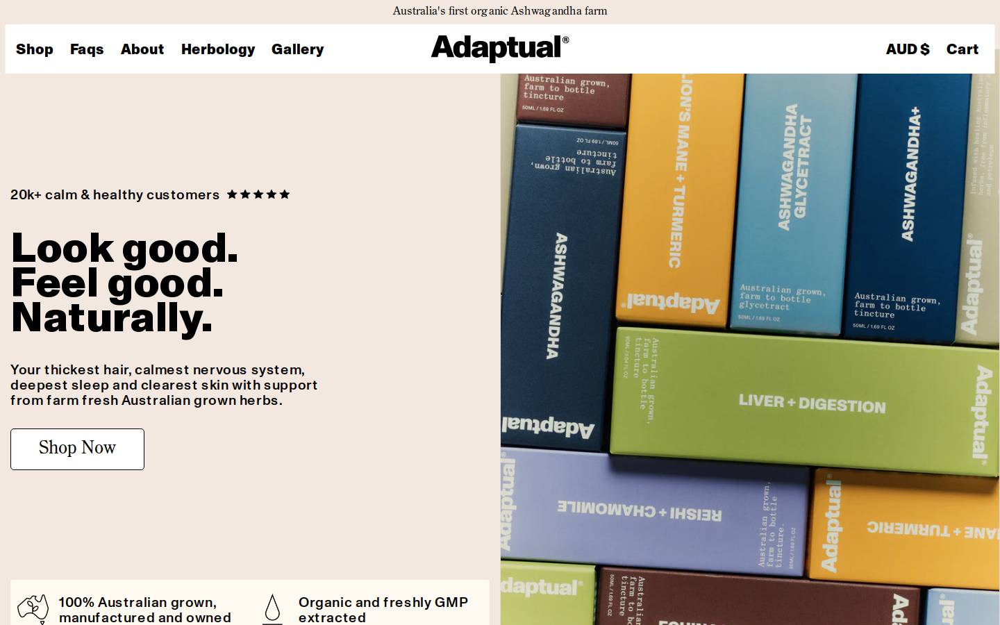 adaptualhealth.com homepage screenshot