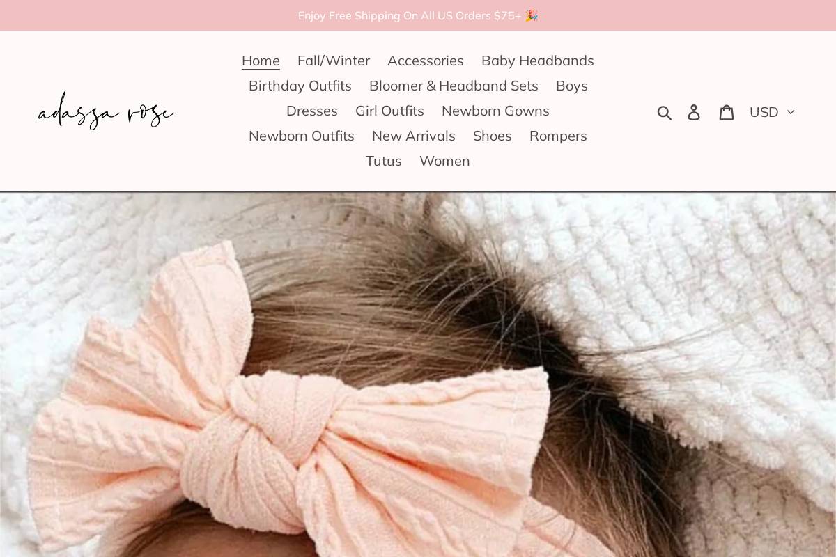 adassarose.com homepage screenshot