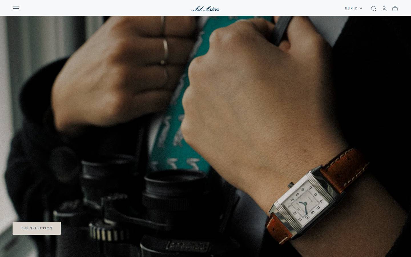 Adastrawatches homepage screenshot