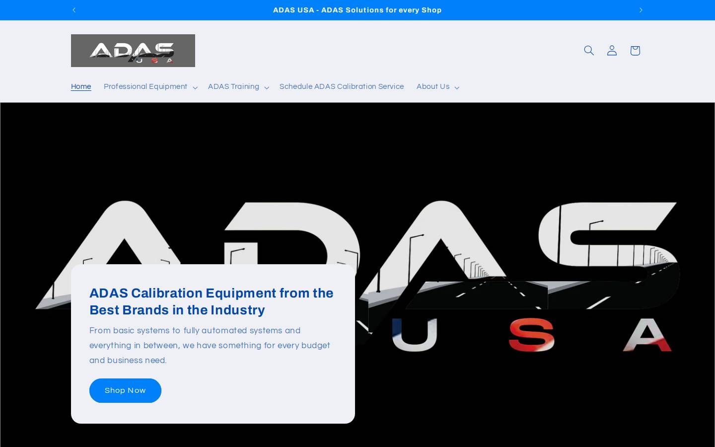 adasusa.com homepage screenshot