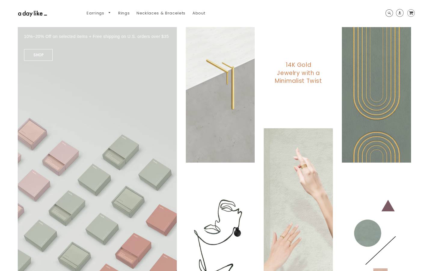 adaylike.com homepage screenshot