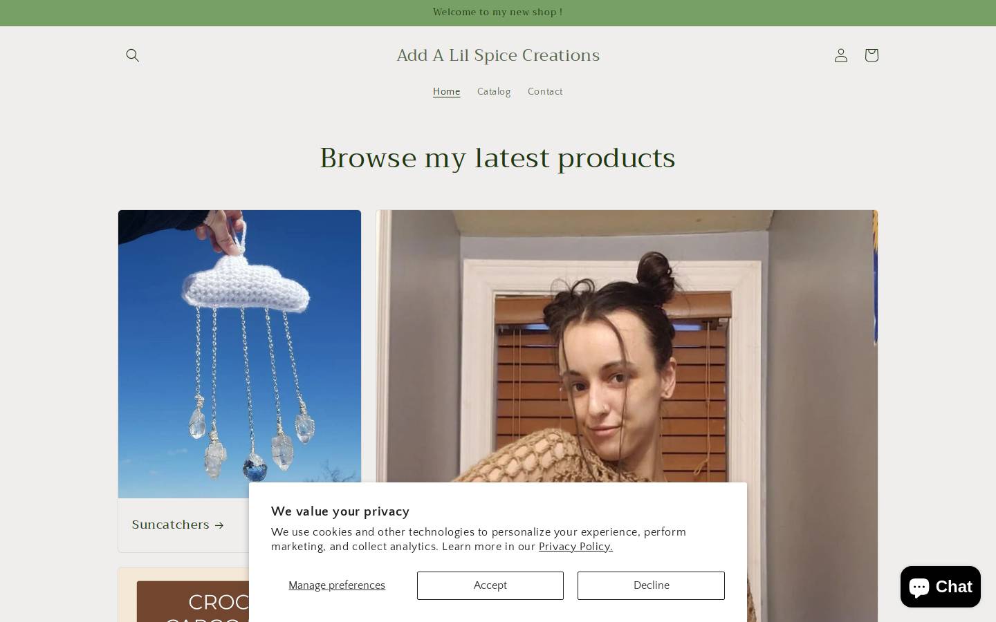 addalilspice.shop homepage screenshot