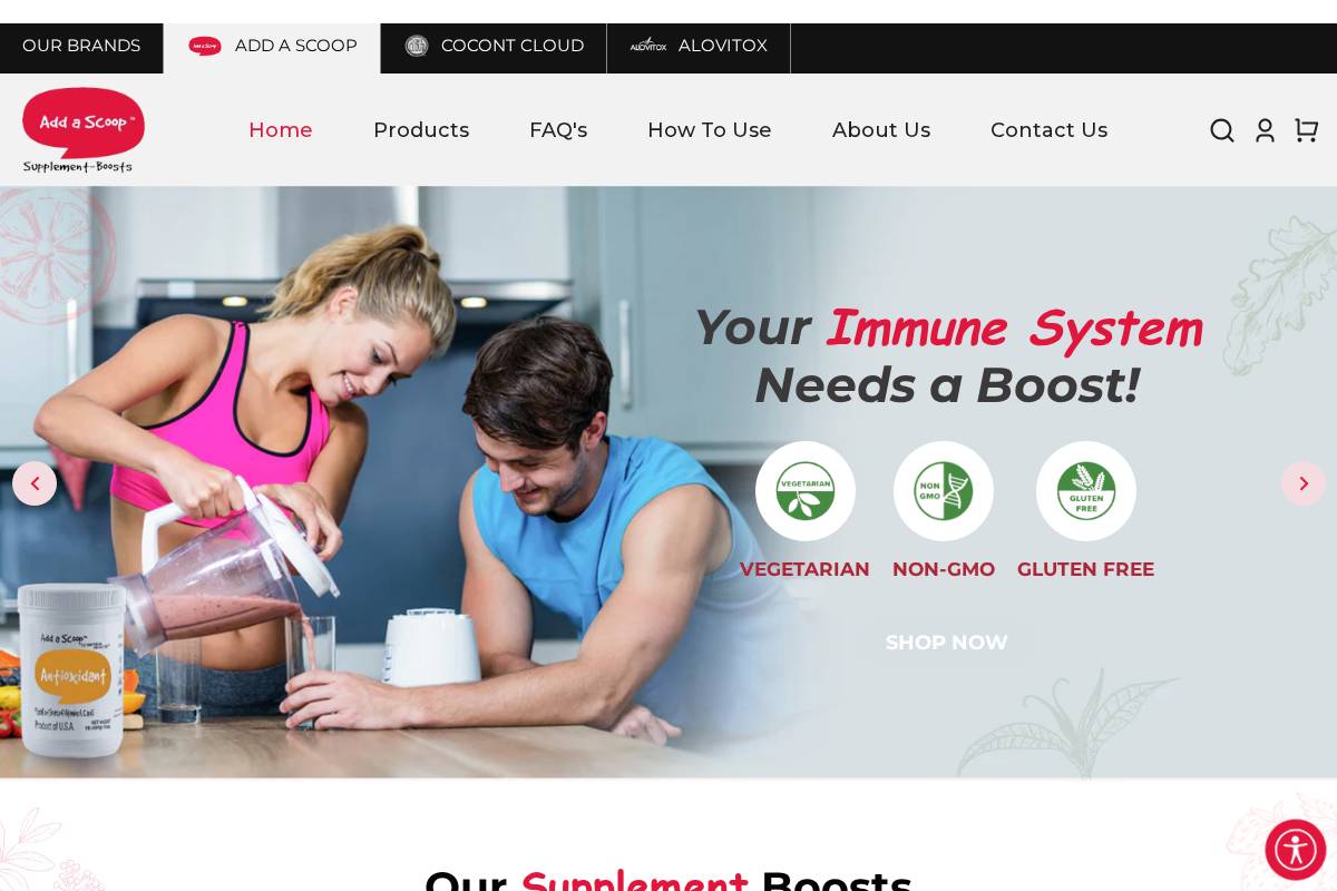 addascoop.com homepage screenshot