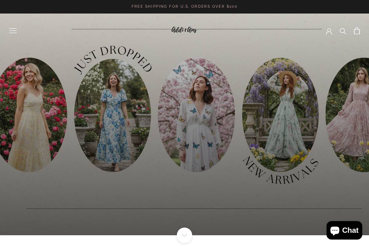 addiandains.com homepage screenshot