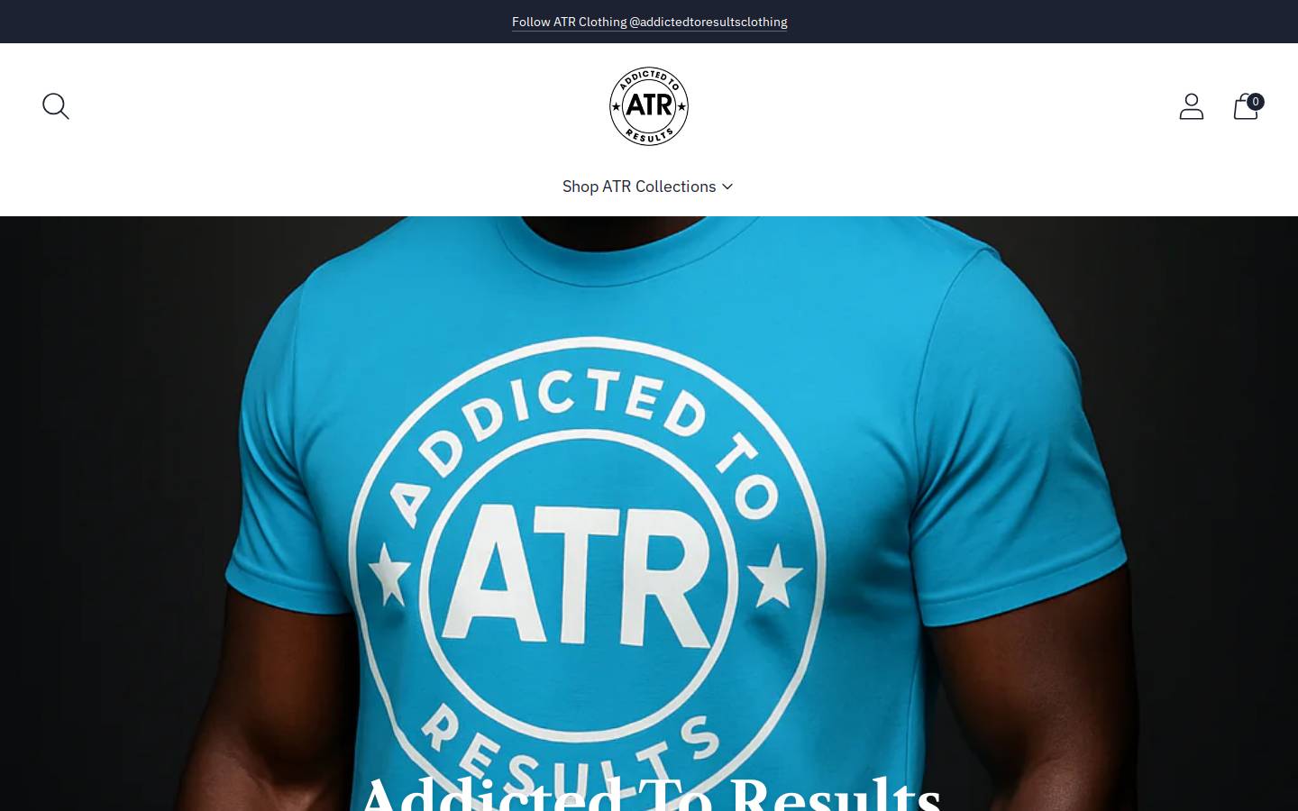addictedtoresults.com homepage screenshot