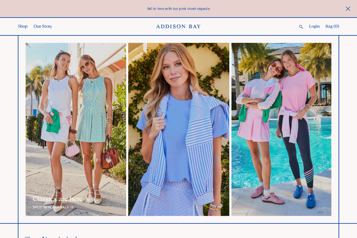 Addison Bay® homepage screenshot