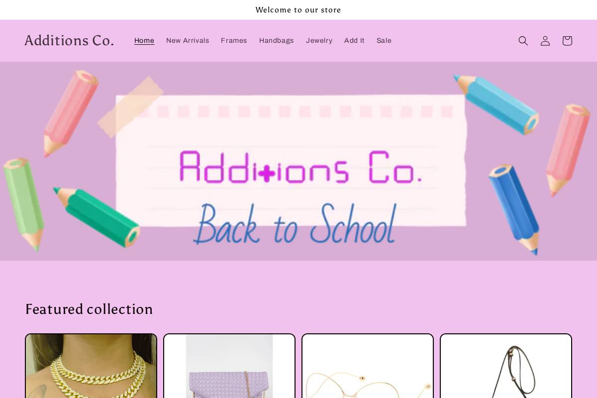 additionsco.com homepage screenshot
