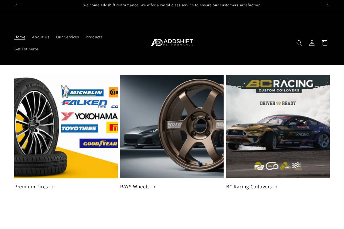 addshiftperformance.com homepage screenshot