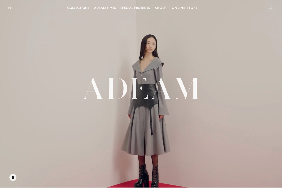 ADEAM Online - Luxury Women's Clothing – ADEAM homepage screenshot