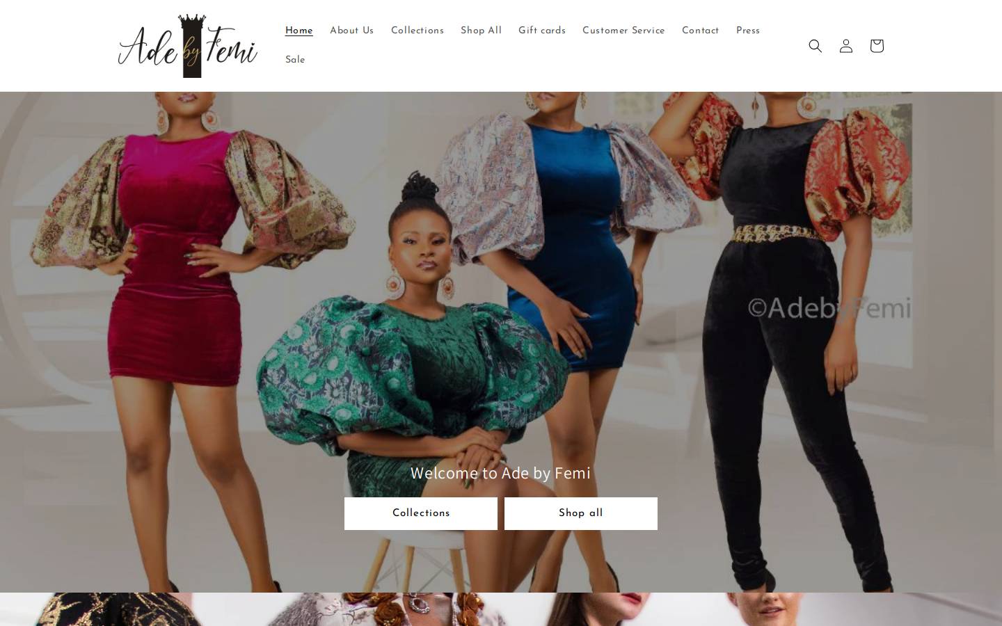 adebyfemi.com homepage screenshot