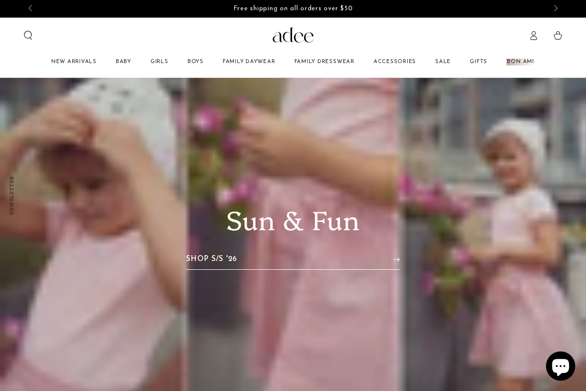 adeeclothing.com homepage screenshot