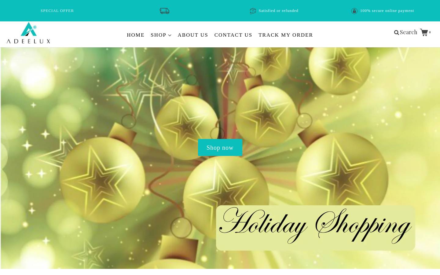 adeelux.com homepage screenshot