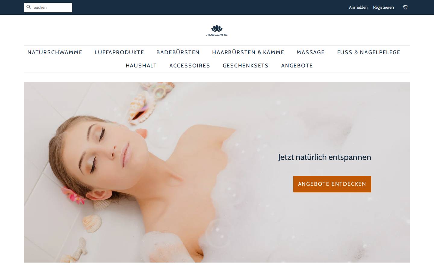 adelcare.de homepage screenshot