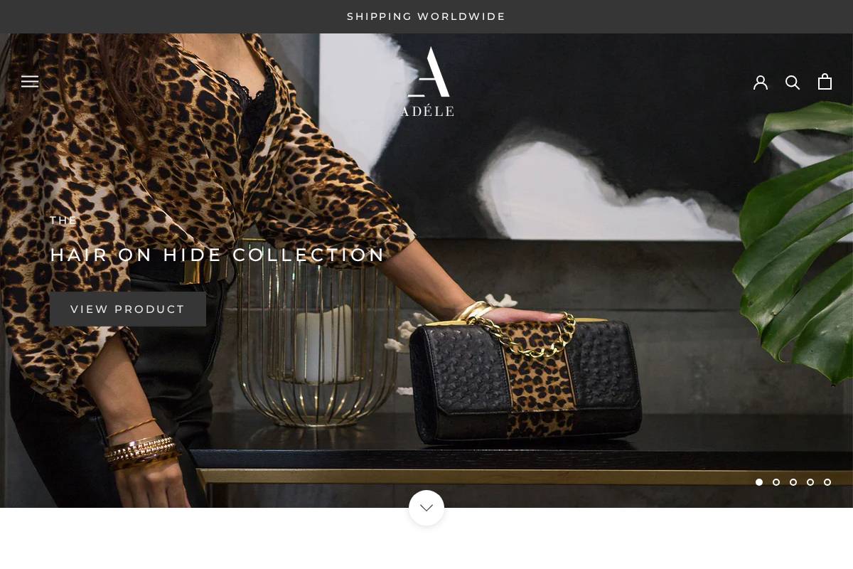 adele.co.za homepage screenshot