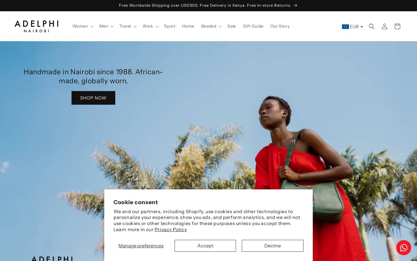 adelphi.co homepage screenshot