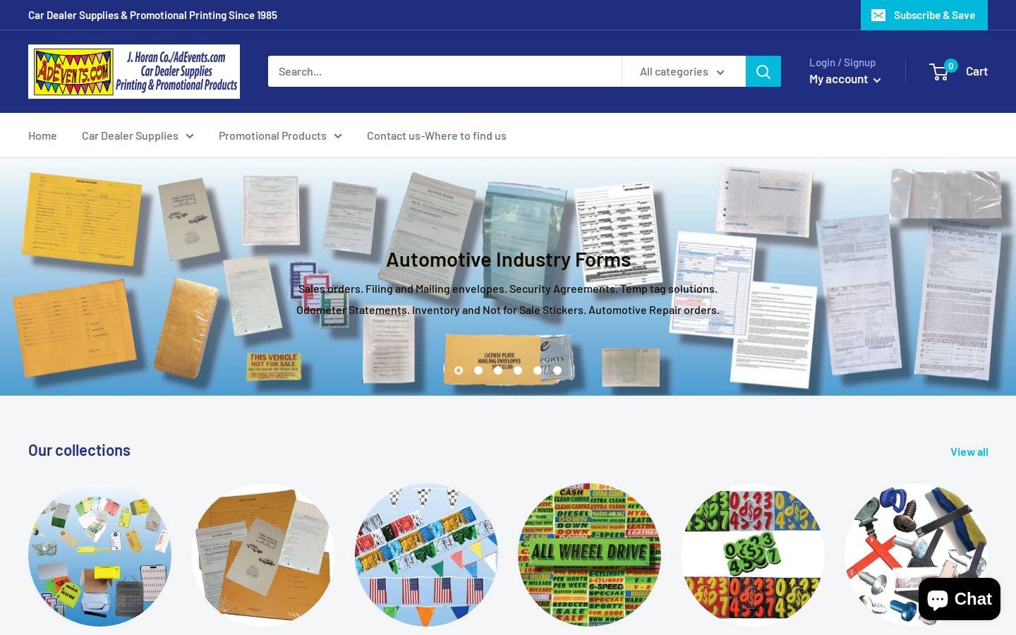 adevents.com homepage screenshot