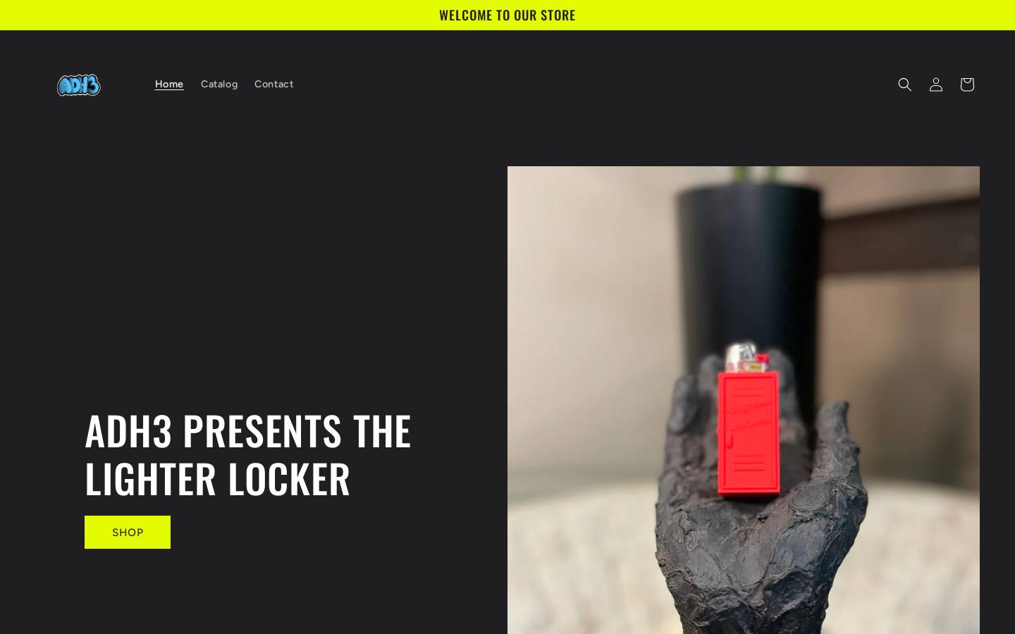 adh3shop.com homepage screenshot