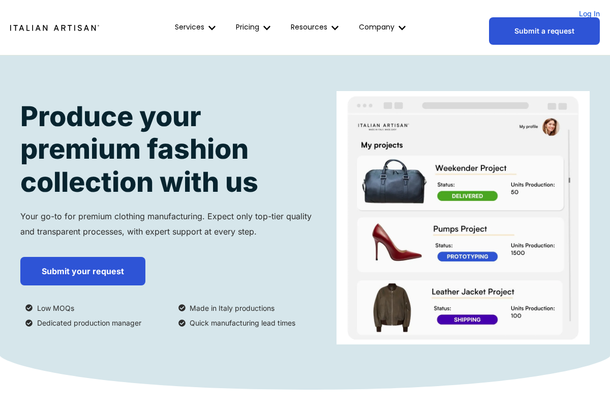 Ad Hoc Atelier homepage screenshot