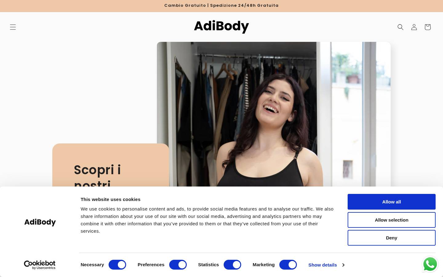 adibody.it homepage screenshot