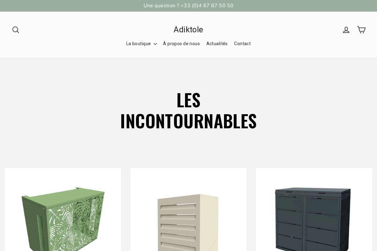 adiktole.fr homepage screenshot