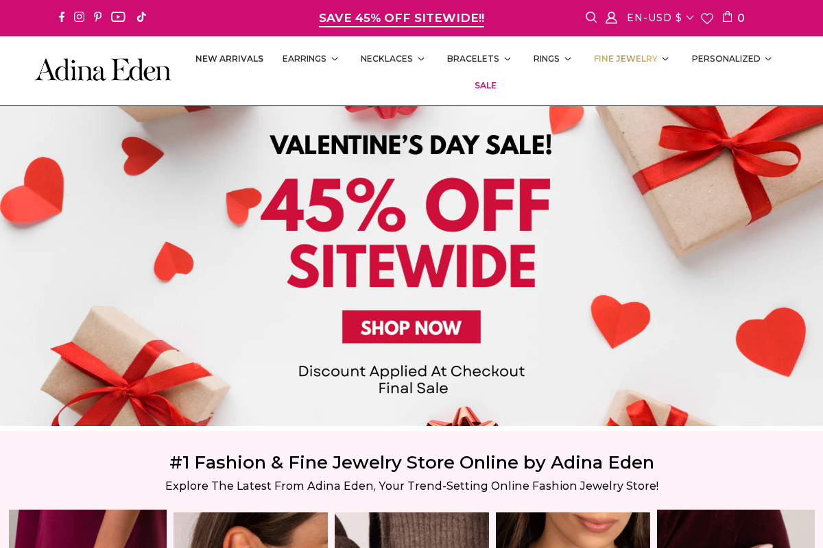 Adinaeden homepage screenshot