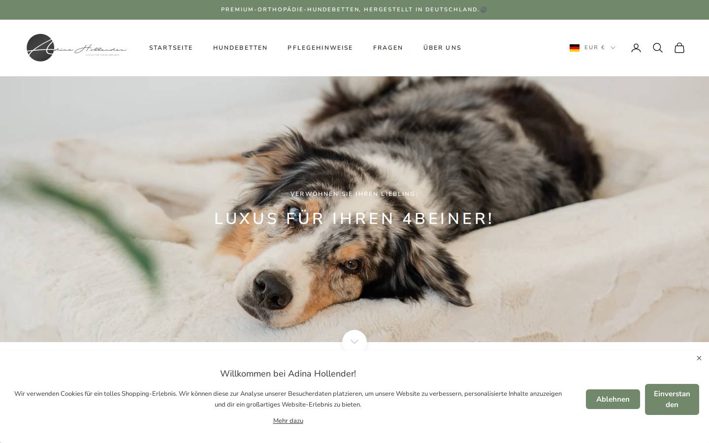 adinahollender.de homepage screenshot