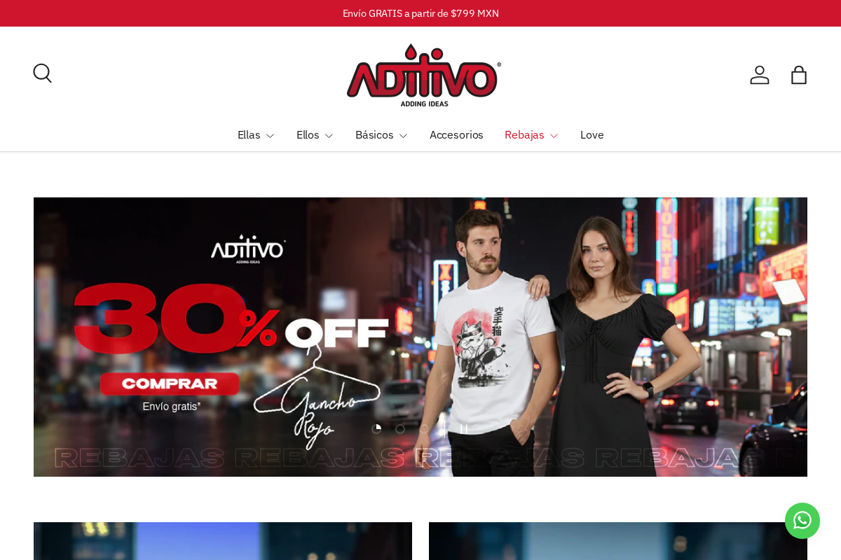 Aditivo homepage screenshot