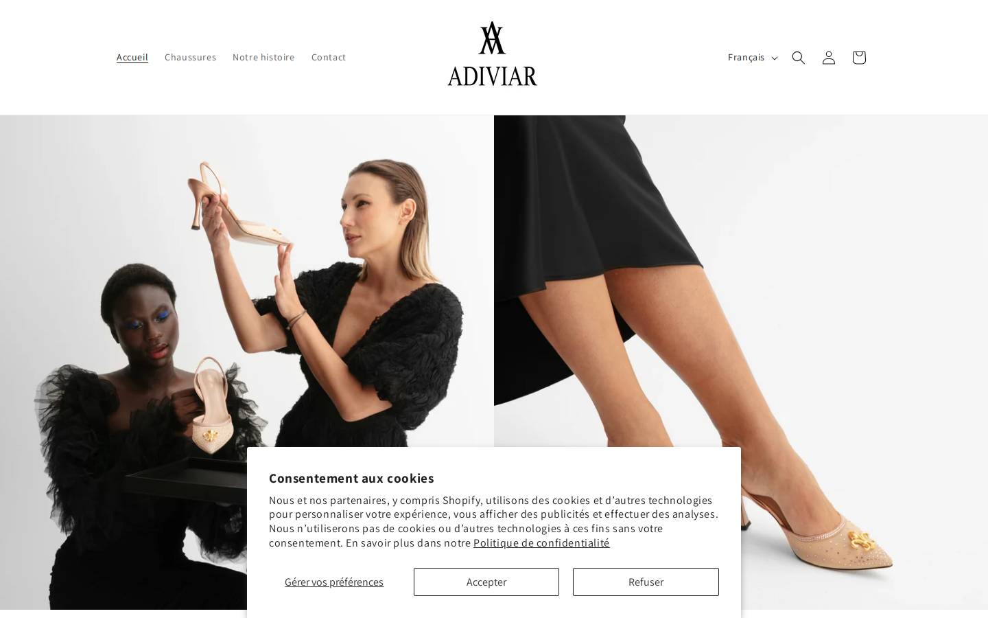 ADIVIAR homepage screenshot