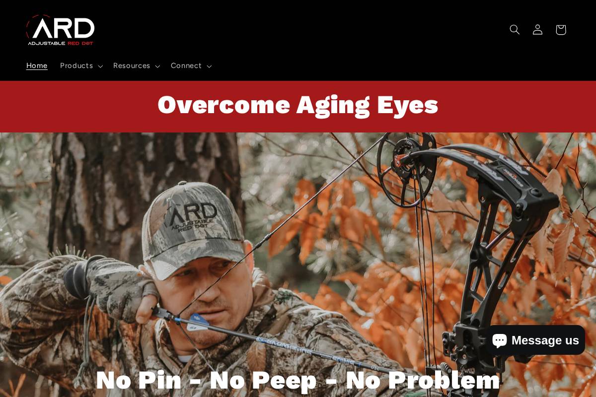 adjustablereddot.com homepage screenshot