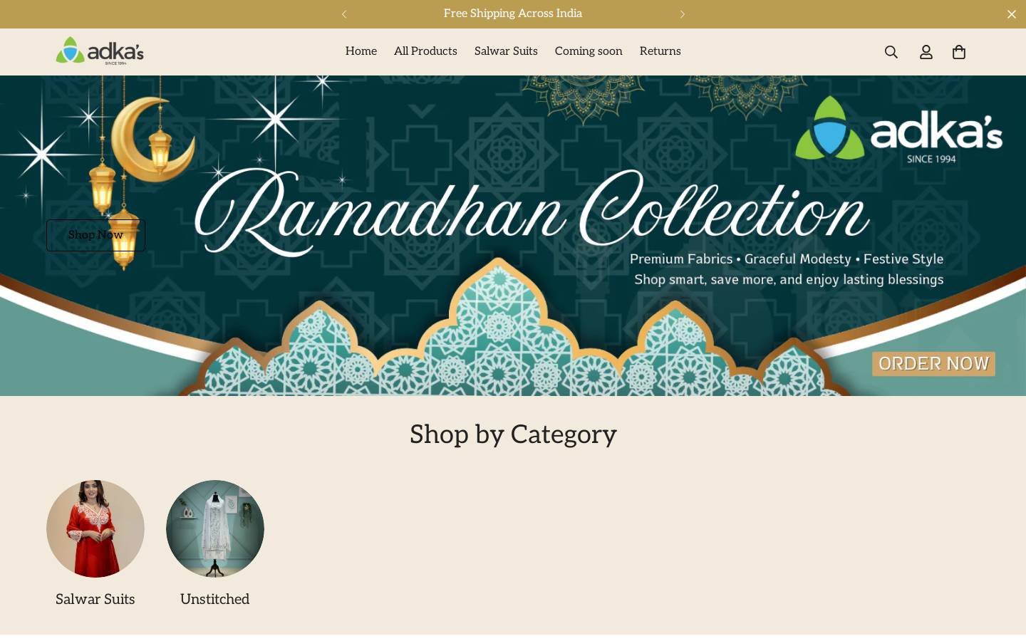 adkas.in homepage screenshot