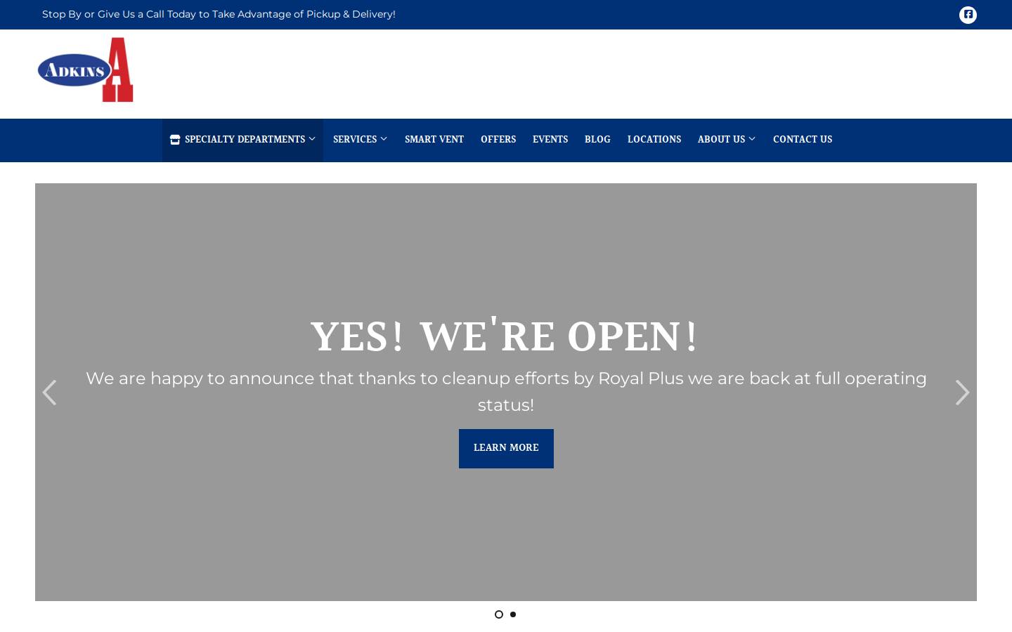 adkinscompany.com homepage screenshot