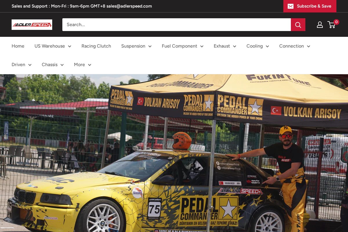 Adlerspeed homepage screenshot