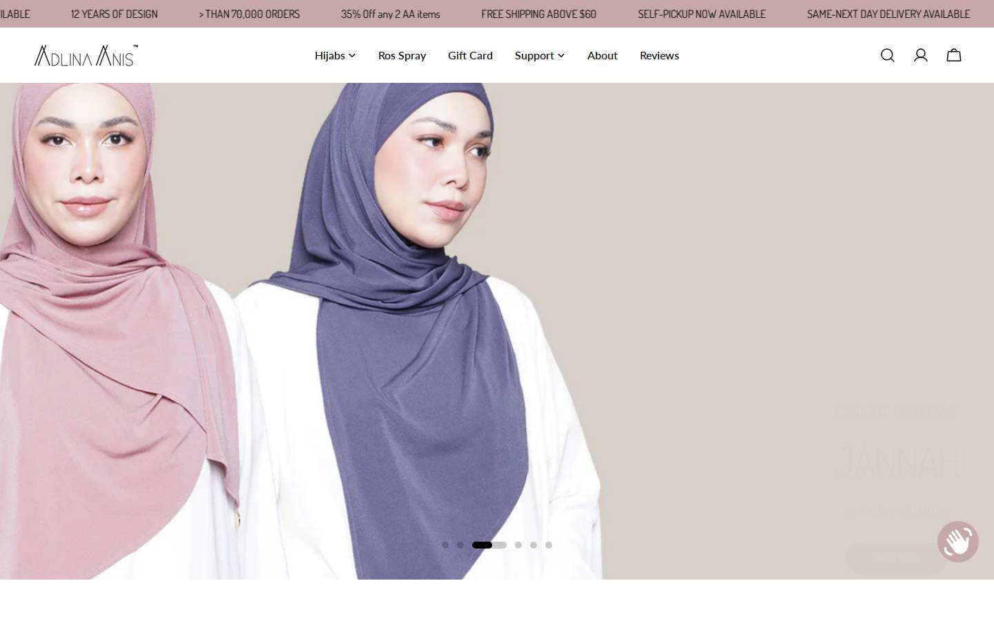 adlinaanis.com homepage screenshot