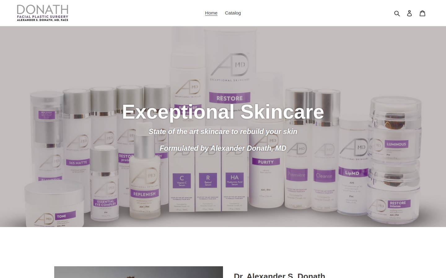 admdskin.com homepage screenshot