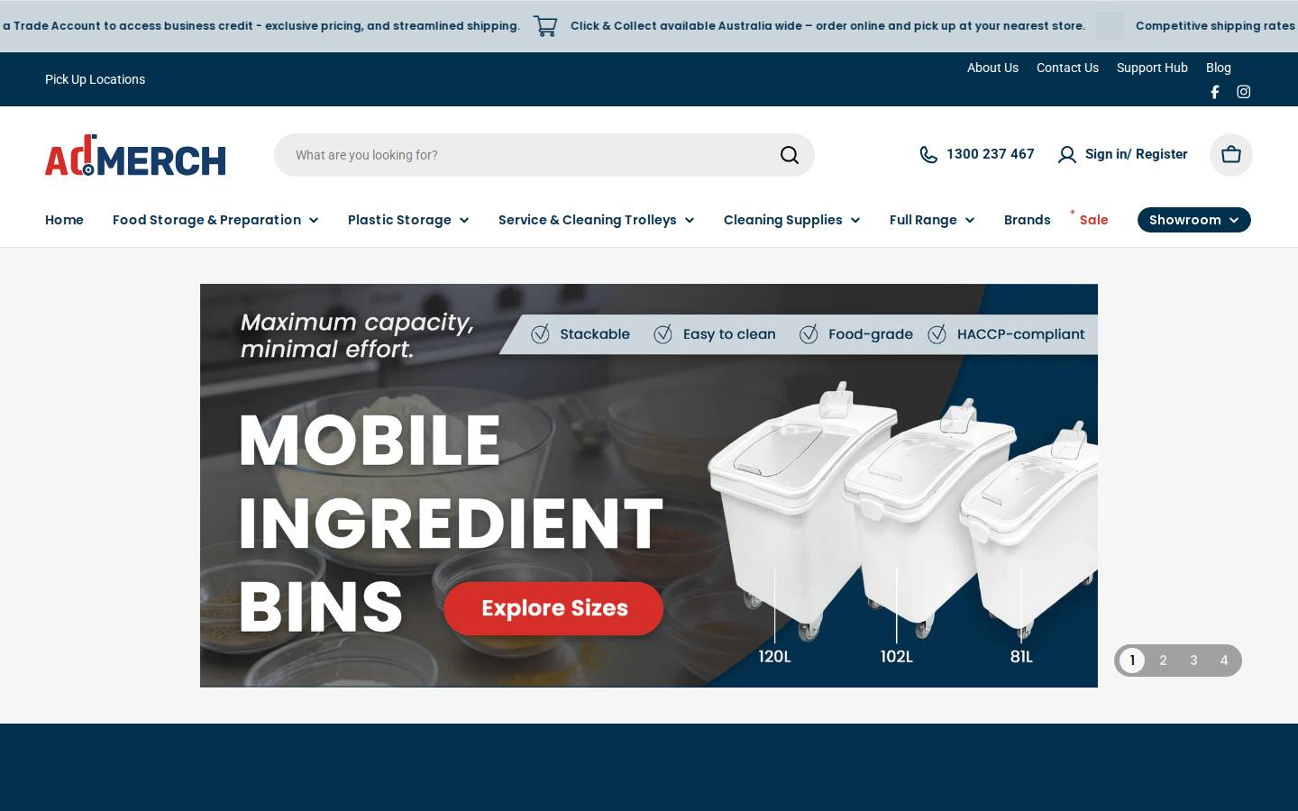 Admerch homepage screenshot